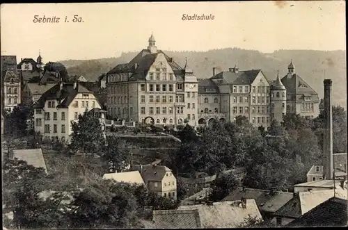 Ak Sebnitz Sächsische Schweiz, Stadtschule