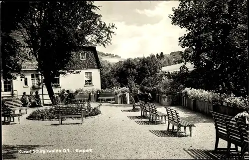Ak Schirgiswalde in Sachsen, Kurpark