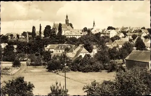 Ak Weißenberg Sachsen, Blick auf die Stadt mit Kirche