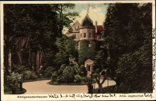 Ak Königs Wusterhausen in Brandenburg, altes Jagdschloss