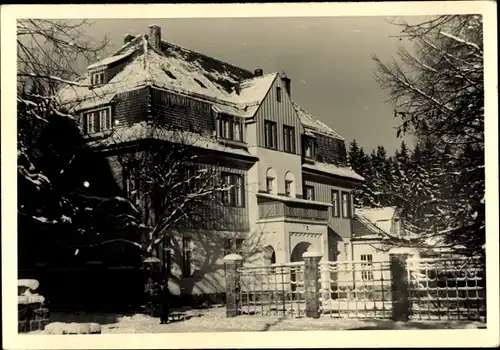 Ak Benneckenstein Oberharz, Gebäude, Winter