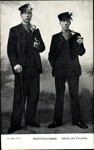 Ak Twente Overijssel Niederlande, Bruiloftsnoodigers