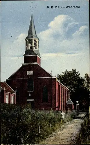 Ak Weerselo Overijssel, R. K. Kerk