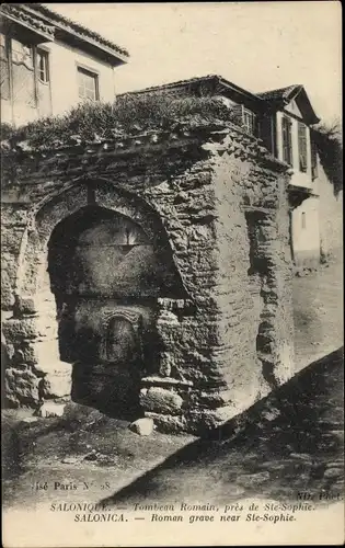 Ak Saloniki Thessaloniki Griechenland, Roman grave near Ste Sophie