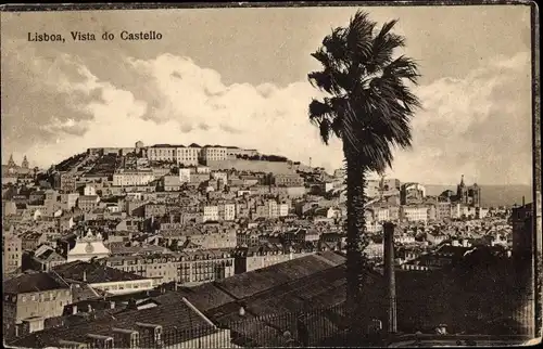 Ak Lisboa Lissabon Portugal, Vista do Castello
