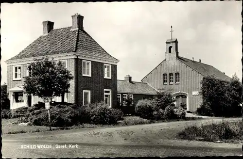 Ak Schildwolde Groningen, Geref. Kerk