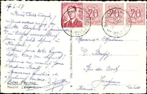 Ak Nieuport Nieuwpoort Westflandern, Visserssloepen