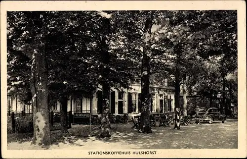 Ak Hoophuizen Hulshorst Gelderland, Stationskoffiehuis