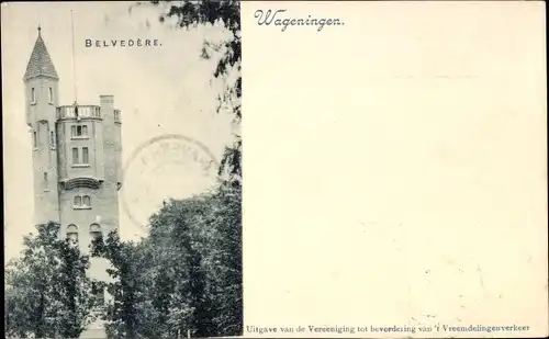 Ak Wageningen Gelderland Niederlande, Belvedere