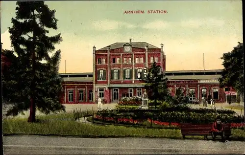 Ak Arnhem Gelderland Niederlande, Station