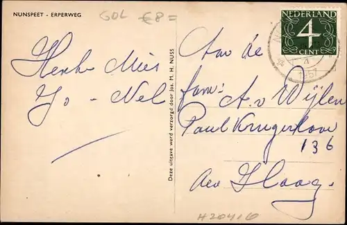 Ak Nunspeet Gelderland, Erperweg