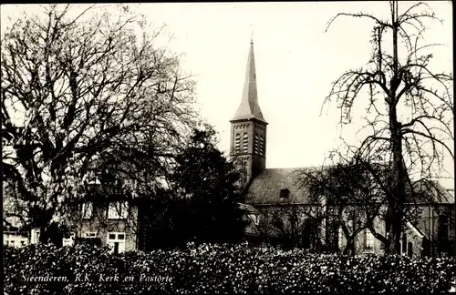 Ak Steenderen Bronckhorst Gelderland, R. K. Kerk en Pastorie