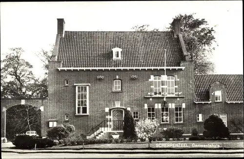 Ak Scherpenzeel Gelderland, Gemeentehuis