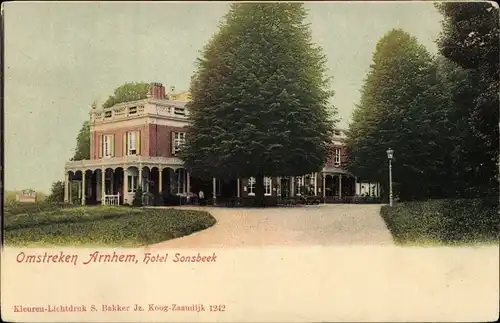 Ak Arnhem Gelderland Niederlande, Hotel Sonsbeek