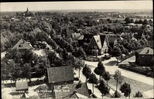 Ak Ermelo Gelderland, Panorama vanaf de Nieuwe Herv. Kerk
