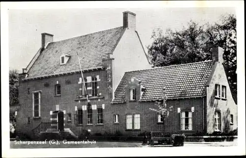 Ak Scherpenzeel Gelderland, Gemeentehuis