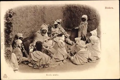 Ak Biskra, Ecole arabe, Maghreb, Kinder in der Schule