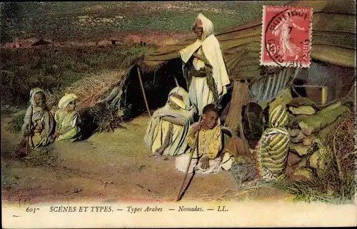Ak Scenes et Types, Types Arabes, Nomades
