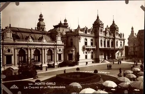 Ak Monte Carlo Monaco, Le Casino et la Musardiere