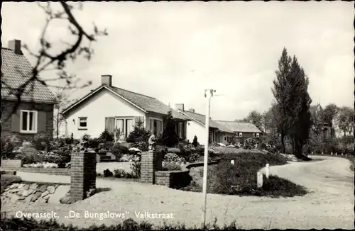 Ak Overasselt Gelderland, De Bungalows Valkstraat