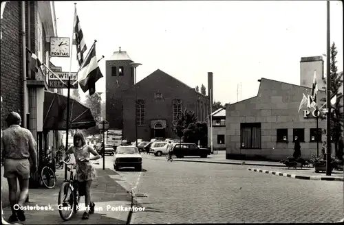 Ak Oosterbeek Renkum Gelderland, Ger. Kerk en Postkantoor