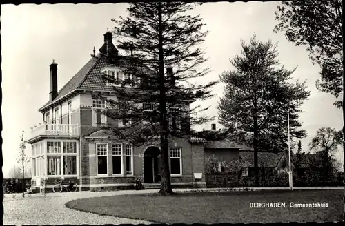 Ak Bergharen Wijchen Gelderland, Gemeentehuis