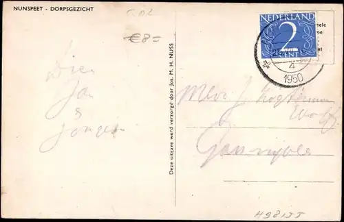 Ak Nunspeet Gelderland, Dorpsgezicht, Frauen mit Kindern, Wappen