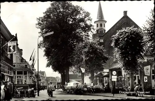 Ak Nunspeet Gelderland, Dorpsstraat