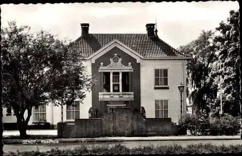 Ak Gendt Gelderland, Raadhuis