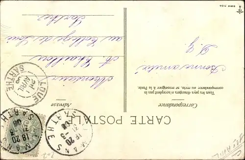 Ak 1. April, Ier Avril, Dicker Mann mit Fisch und Regenschirm