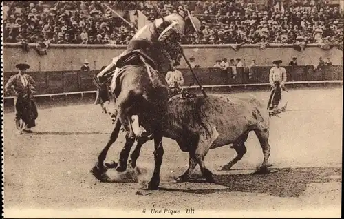 Ak Stierkampf, Corrida de Toros, Une Pique