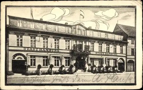 Ak Uelzen in Niedersachsen, Hotel Stadt Hamburg