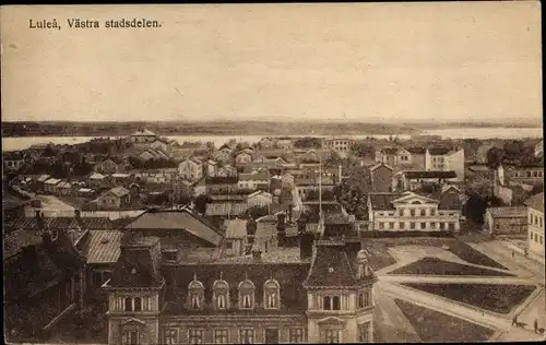 Ak Lulea Schweden, Västra stadsdelen