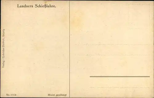 Künstler Ak Thiele, Arthur, Geladen, Landsers Schießlehre, Dienstmädchen, Soldat