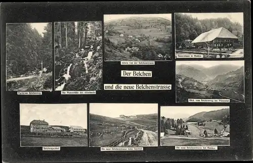 Ak Münstertal im Schwarzwald, Belchen, neue Belchenstraße
