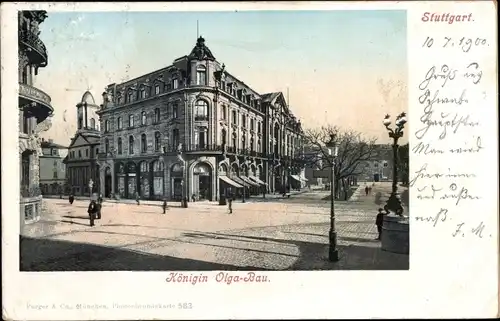 Ak Stuttgart in Württemberg, Königin Olga Bau