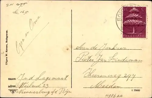 Ak Bodegraven Südholland, Rijngezicht