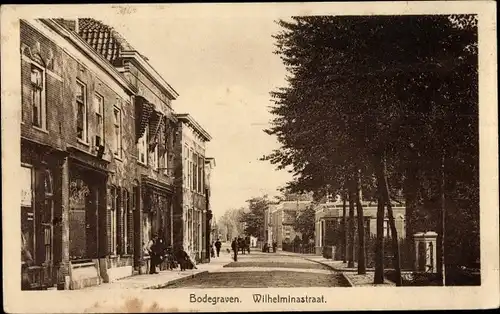Ak Bodegraven Südholland, Wilhelminastraat