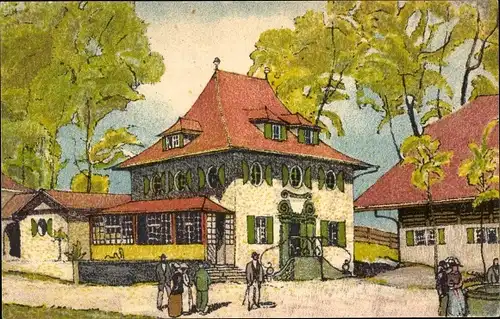 Künstler Ak Bern Stadt Schweiz, Schweiz. Landesausstellung 1914, Dörfli