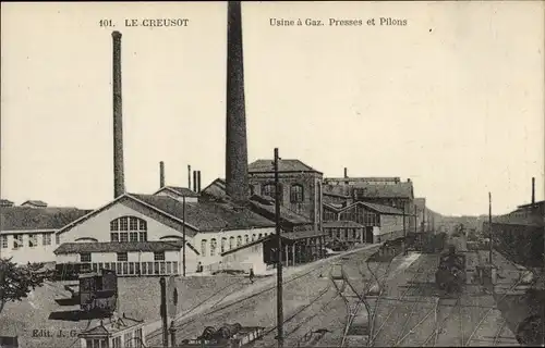 Ak Le Creusot Saône et Loire, Usine a Gaz, Presses et Pilons