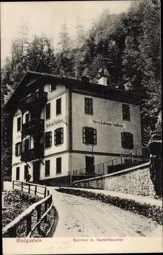 Ak Bad Gastein Badgastein in Salzburg, Badehaus Waldheim