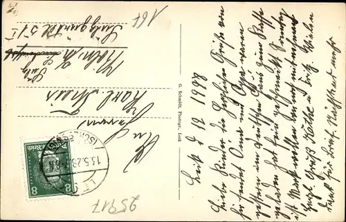 Ak Leck in Nordfriesland, Gasthaus Deutsches Haus, Innenansicht