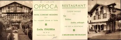 Klapp Ak Ainhoa Pyrénées Atlantiques, Restaurant Oppoca