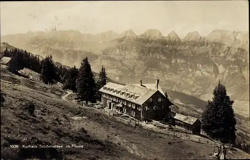 Ak Flums Kanton St. Gallen, Kurhaus Schönhalden