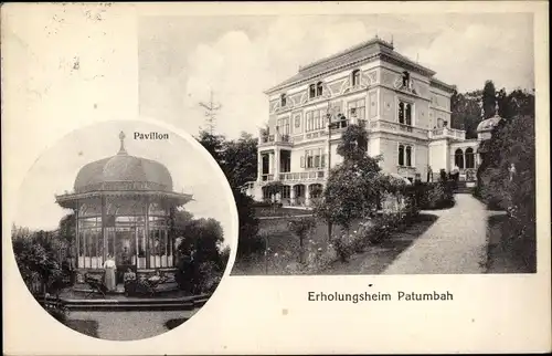 Ak Zürich Stadt Schweiz, Erholungsheim Patumbah, Pavillon