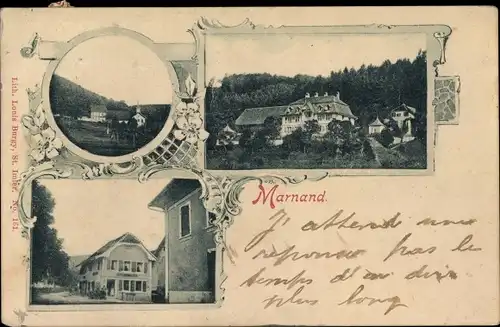 Ak Marnand Kanton Waadt, Ortsansichten
