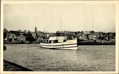 Ak Urk Flevoland Niederlande, MS Burg Keyzer, Passagiersdienst Urk Enkhuizen