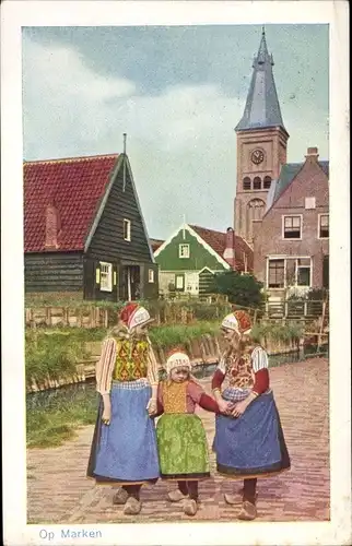 Ak Marken Nordholland, Op Marken, Kinder, Trachten