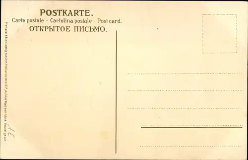 Künstler Ak Landschaftsmotiv, Meissner & Buch, Auf dem Wege zum Glück