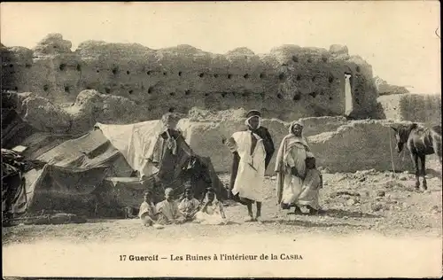 Ak Guercif Marokko, Les Ruines a l'Interieur de la Casba